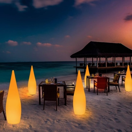 Светильник Капля 45х150 питание от 220, RGB