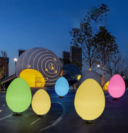 Светильник Яйцо 65х110 питание от 220, RGB Светильник Яйцо 65х110 питание от 220, RGB