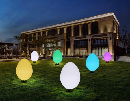 Светильник Яйцо 87х140 питание от 220, RGB